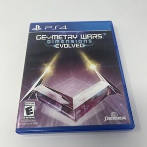 GEOMETRY WARS 3 DIMENSIONS EVOLVED (Sony Playstation 4 2016) No Manual‎ PS4